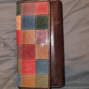 Fossil leather wallet never used $25